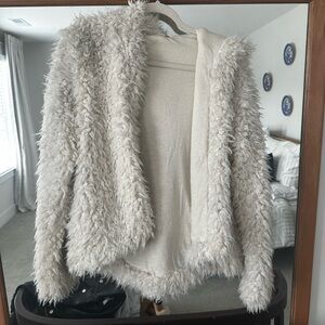 Faux Fur Cream Jacket